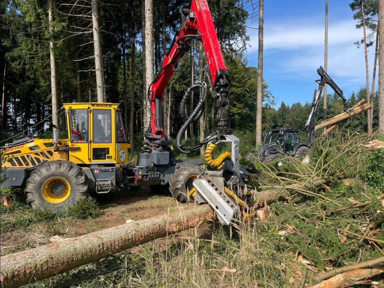 KRENN Holz & Forst bei Holzernte und Bringungsarbeiten in der Südoststeiermark